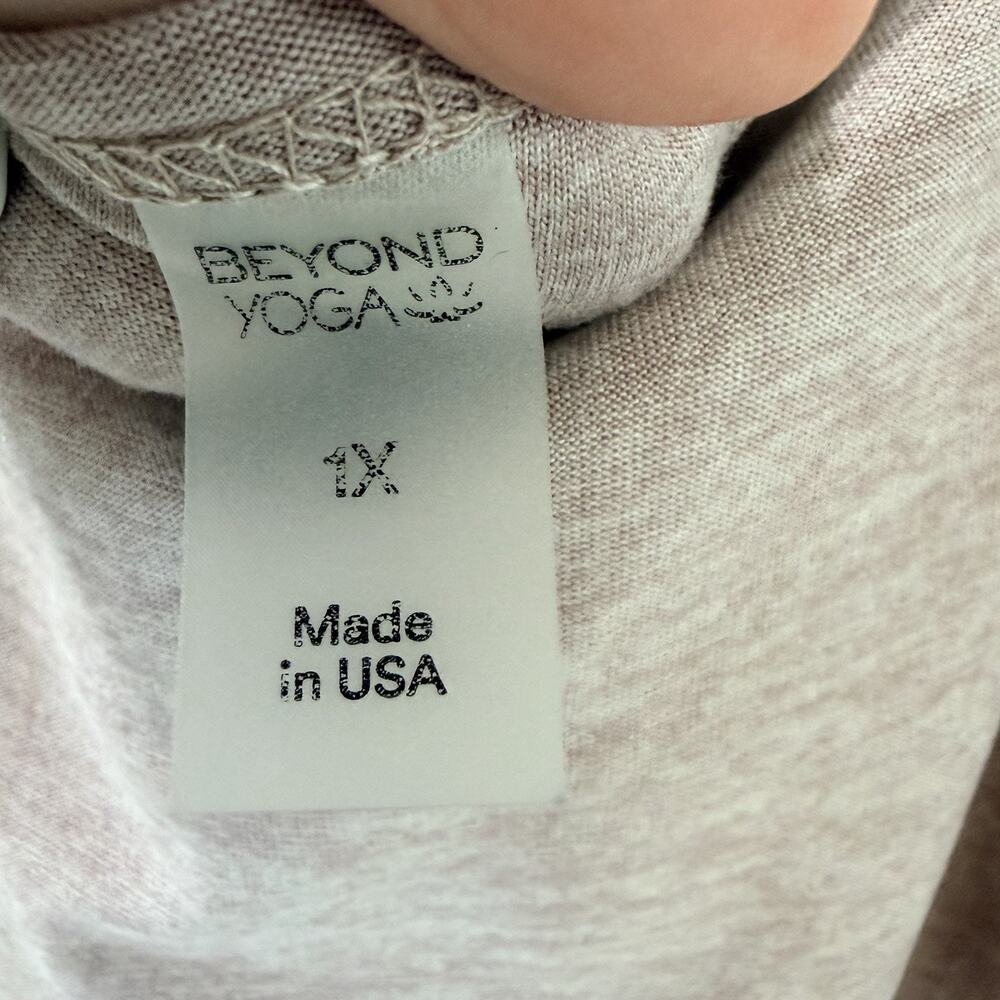 New Beyond Yoga Featherweight Soft Slumber Midi Sleep Dress Womens Chai 1X NWT - Picture 5 of 8